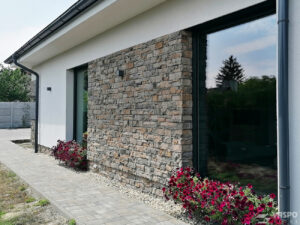 Lodge grey Fassade als fugenloses Verlegesystem