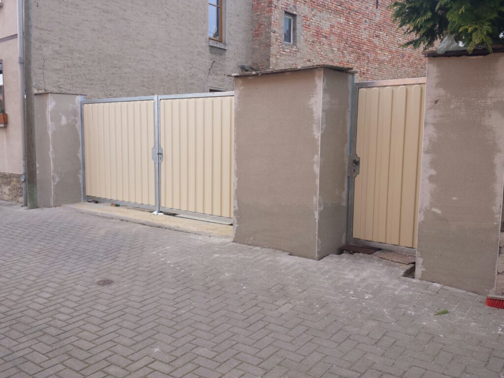 Projekt neue Mauer vorbereitet für Verlender