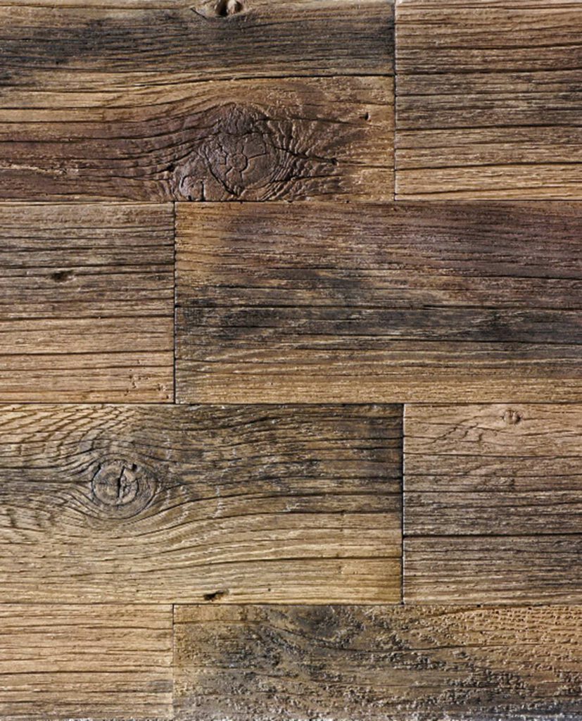 Steinverblender in Holzdesign Woodpaneel in braun-bunt
