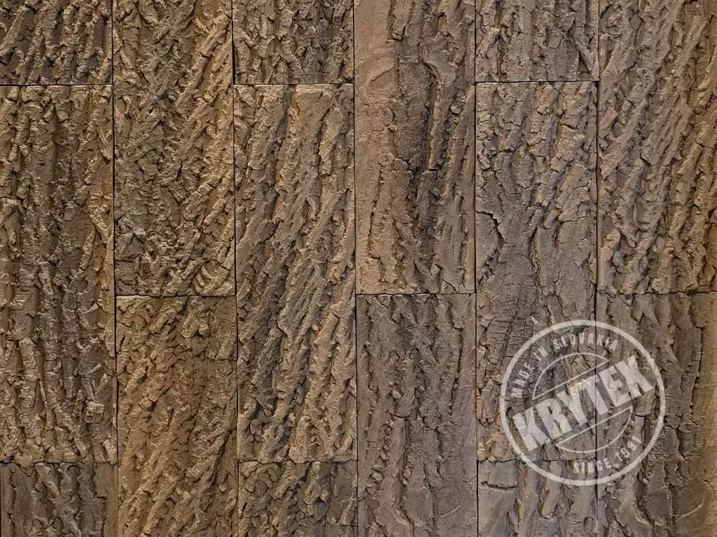 Verblender als Holznachbildung in Korkeiche im Farbton braun-nuanciert F04