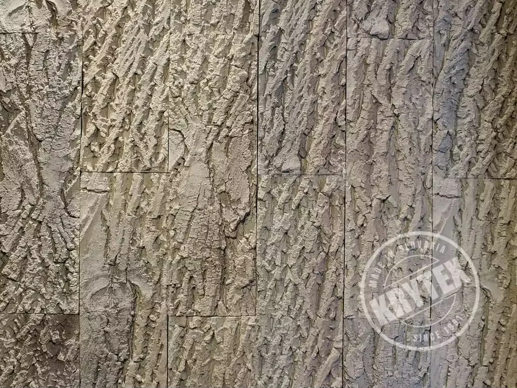 Verblender als Holznachbildung in Korkeiche im Farbton grau-creme F04
